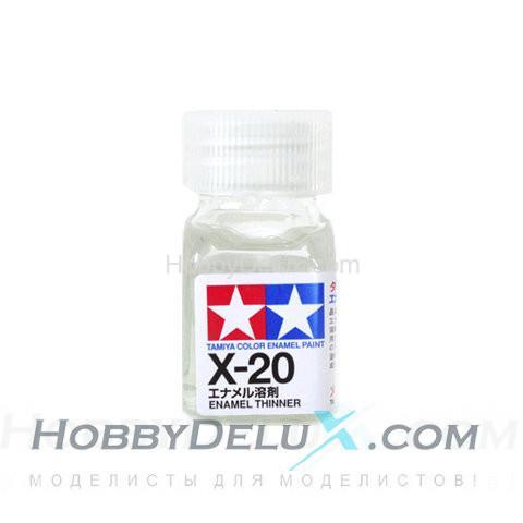 Разбавитель для эмалевых красок, 10 мл. Tamiya - X-20 Enamel Thinner