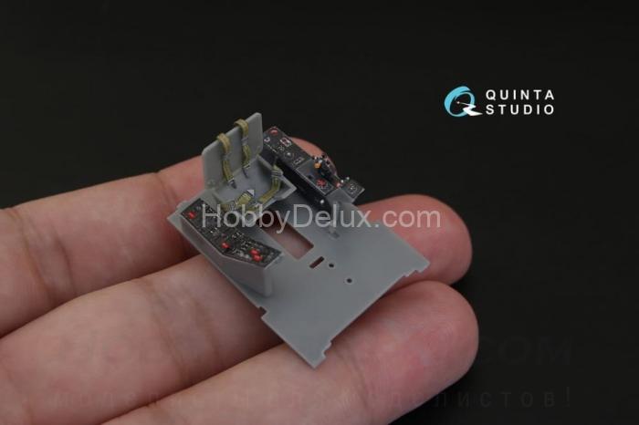 3D Декаль интерьера кабины F4U-4 для модели HobbyBoss QD48109