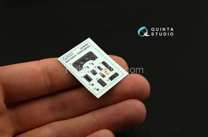 3D Декаль интерьера кабины для семейства ГАЗ Тигр для модели Meng QD35009