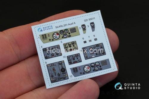 3D Декаль интерьера кабины для KFZ 251 Ausf.A для модели ICM