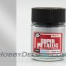 Краска металлик Mr.Color Super metallic - CHROME SILVER SM06