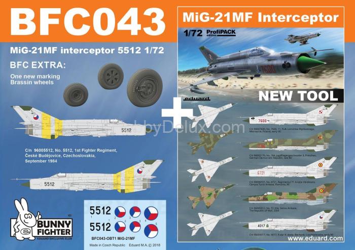 МиГ-21МФ Истребитель-Бомбардировщик 1/72 ED70141