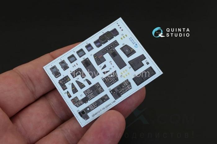 3D Декаль интерьера кабины F-15I для модели GWH QD48112