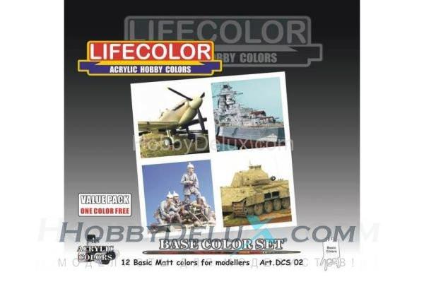 Набор красок Life Color -  BASIC COLOURS SET DCS02