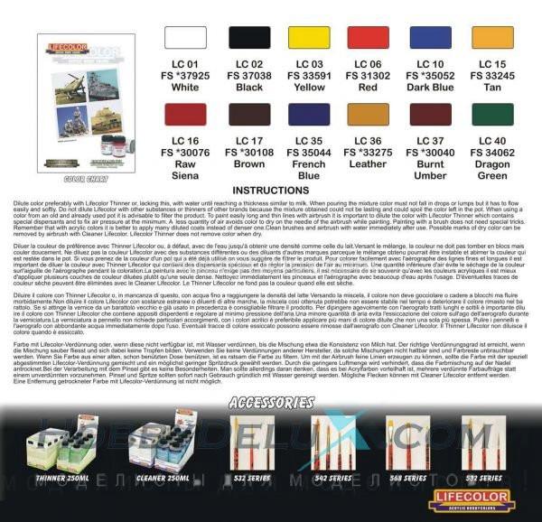 Набор красок Life Color -  BASIC COLOURS SET DCS02