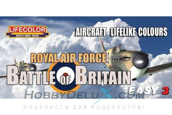 Набор красок Life Color -  EASY3 Battle of Britain Lifelike aircraft colours MS06