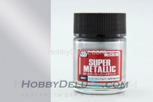 Краска металлик Mr.Color Super metallic - SUPER FINE SILVER