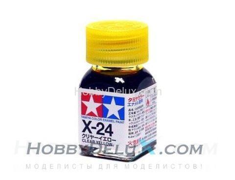 Краска эмалевая Tamiya - X-24 Clear Yellow