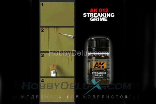 AK012 AK Interactive STREAKING GRIME (полосы грязи) AK012