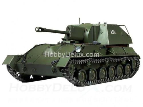 Советское самоходное орудие СУ-76М, с тремя фигурами