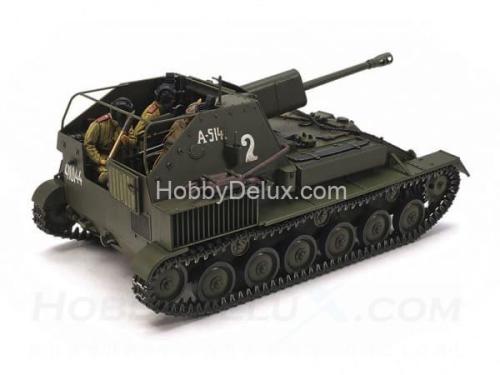 Советское самоходное орудие СУ-76М, с тремя фигурами