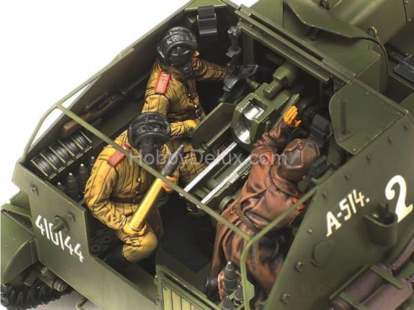 Советское самоходное орудие СУ-76М, с тремя фигурами 35348