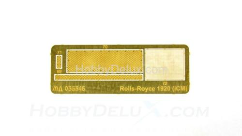 Набор фототравления для Британский бронеавтомобиль Rolls-Royce 1914-1920