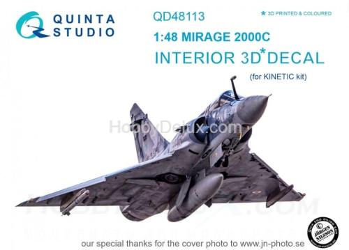 3D Декаль интерьера кабины Mirage 2000C для модели Kinetic