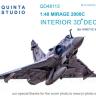 3D Декаль интерьера кабины Mirage 2000C для модели Kinetic QD48113