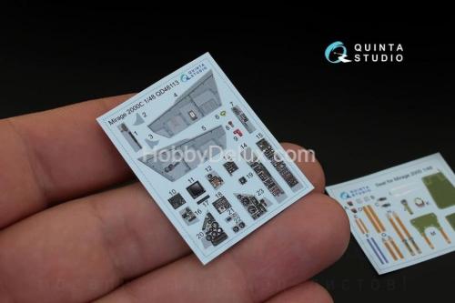 3D Декаль интерьера кабины Mirage 2000C для модели Kinetic