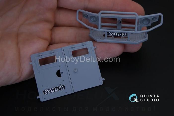 3D Декаль интерьера кабины для семейства ГАЗ Тигр для модели Звезда QD35013