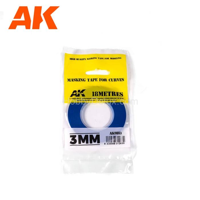 AK Interactive AK9183 Клейкая лента для изгибов 3 мм AK9183