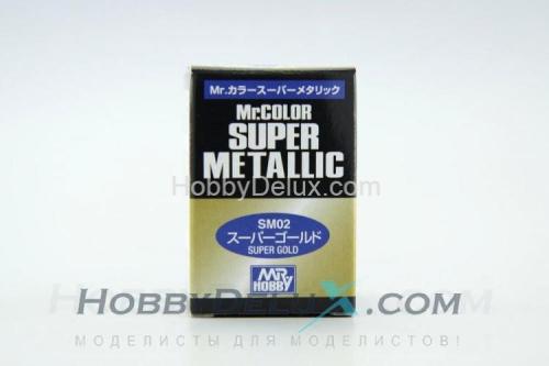 Краска металлик Mr.Color Super metallic - SUPER GOLD