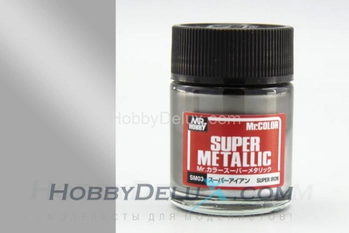 Краска металлик Mr.Color Super metallic - SUPER IRON SM03