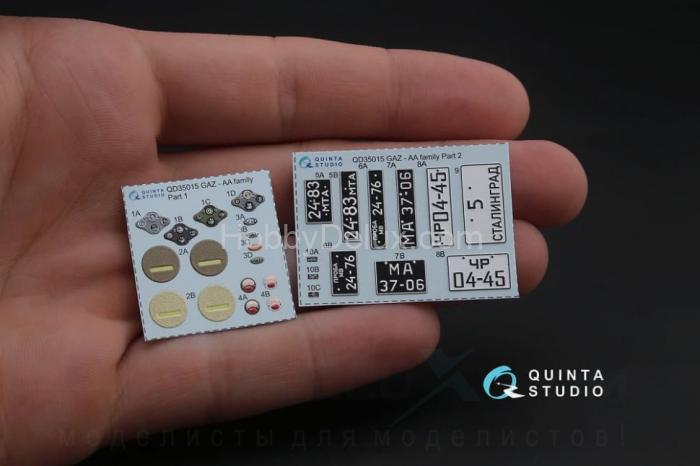 3D Декаль интерьера кабины для семейства ГАЗ-АА/ААА для любых моделей QD35015