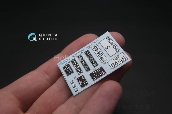 3D Декаль интерьера кабины для семейства ГАЗ-АА/ААА для любых моделей QD35015