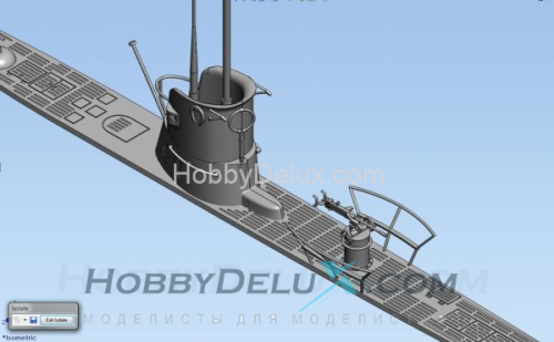 Модель подводной лодки U-Boat Type IIB (1939)