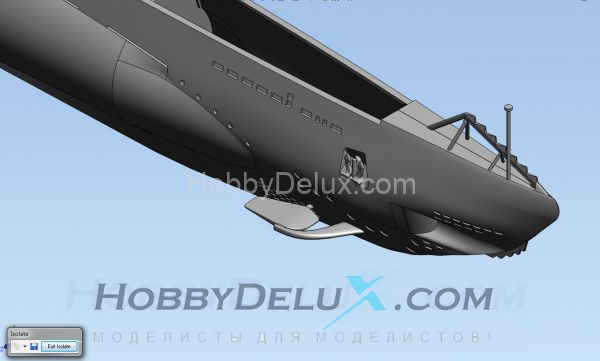 Модель подводной лодки U-Boat Type IIB (1939) ICMS009