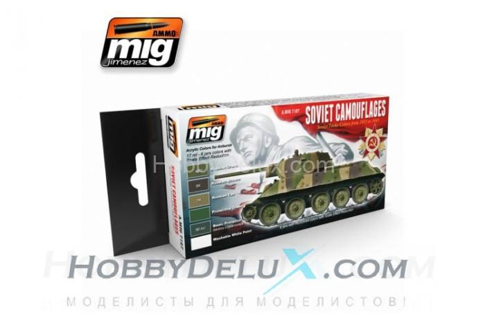 1935-1945 SOVIET CAMOUFLAGES SET A.MIG-7107