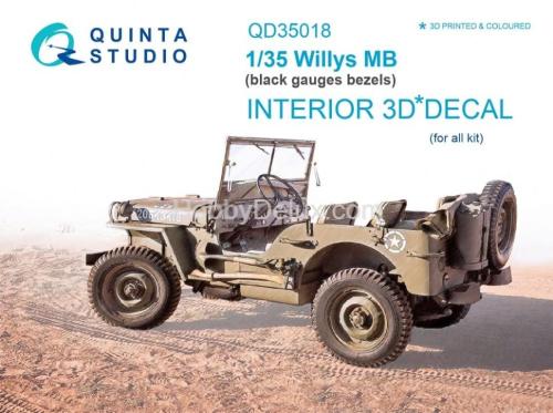 3D Декаль интерьера кабины для Willys MB для любых моделей