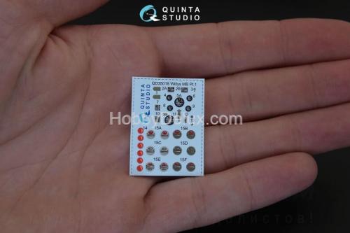 3D Декаль интерьера кабины для Willys MB для любых моделей