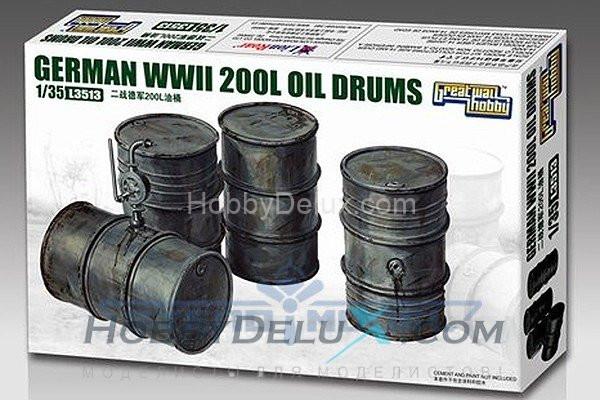 German  200L Oil Drums L3513