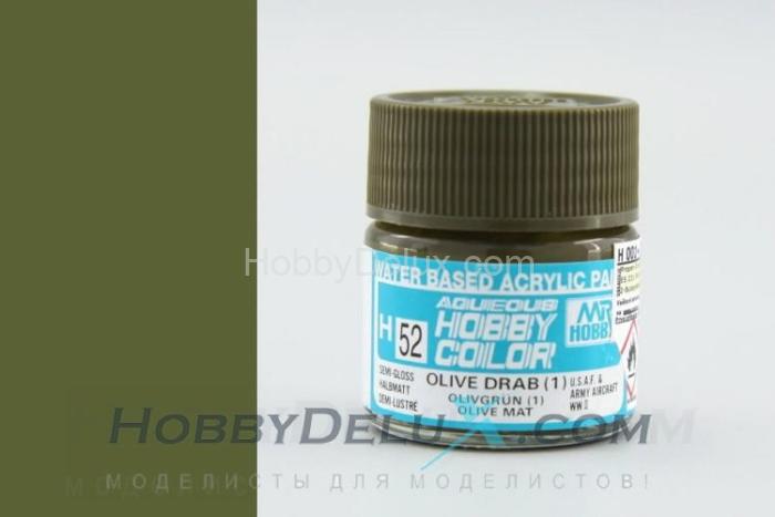 Краска акриловая Hobby Color - H052 Olive drab H52