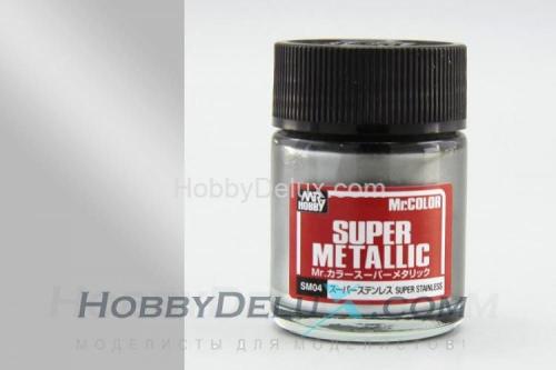 Краска металлик Mr.Color Super metallic - SUPER STAINLESS
