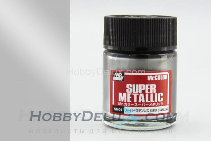 Краска металлик Mr.Color Super metallic - SUPER STAINLESS SM04