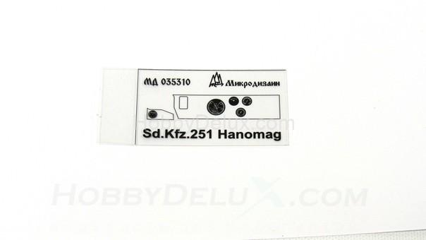 Набор фототравления для Sd.Kfz.251/1 Ausf.A, Hanomag МД035310