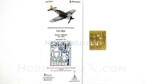 Фототравление для FW-190A от Звезды (1:72)