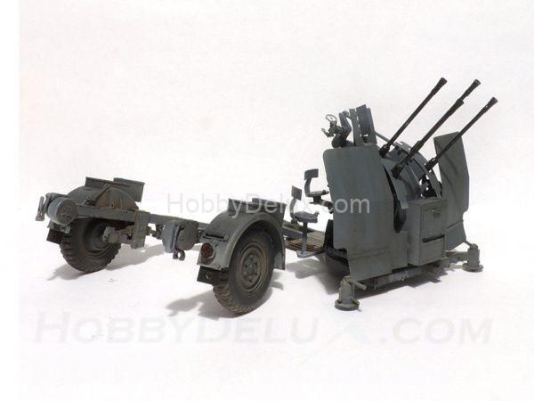 Немецкая 4-х ствольная зенитка Flakvierling 38 с прицепом 35091