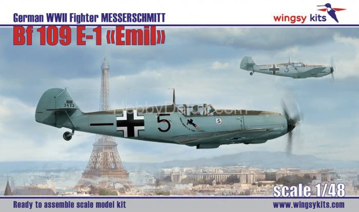 German WWII Fighter MESSERSCHMITT Bf 109 E-1 D5-07