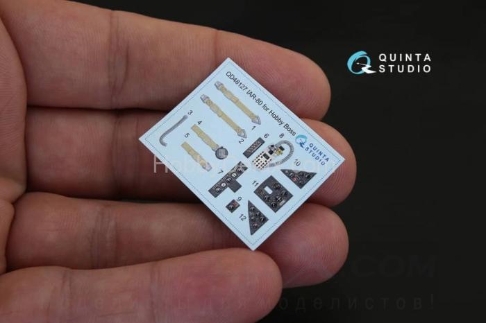 3D Декаль интерьера кабины IAR-80 для модели HobbyBoss QD48127