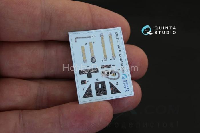 3D Декаль интерьера кабины IAR-80 для модели HobbyBoss QD48127