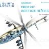 3D Декаль интерьера кабины Ми-24В для модели Трубач QD35020