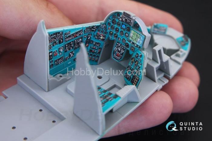 3D Декаль интерьера кабины Ми-24В для модели Трубач QD35020