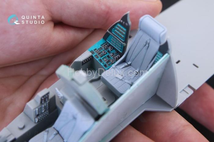 3D Декаль интерьера кабины Ми-24В для модели Трубач QD35020