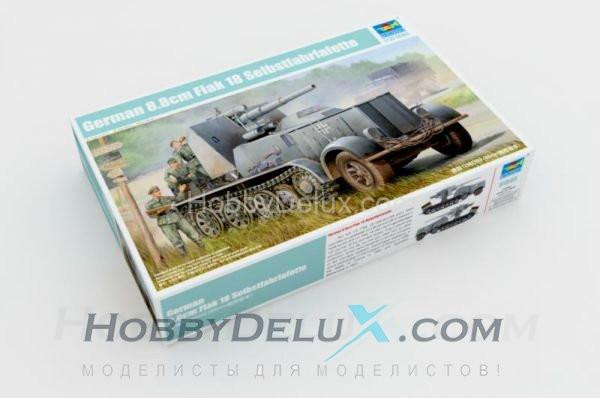 Немецкий тягач с орудием 8.8cm Flak 18 Selbstfahrlafette TR-01585