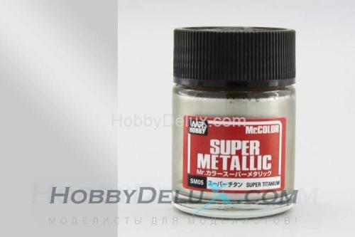 Краска металлик Mr.Color Super metallic - SUPER TITANIUM
