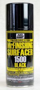 Mr.FINISHING SURFACER 1500 BLACK 170 мл. B-526