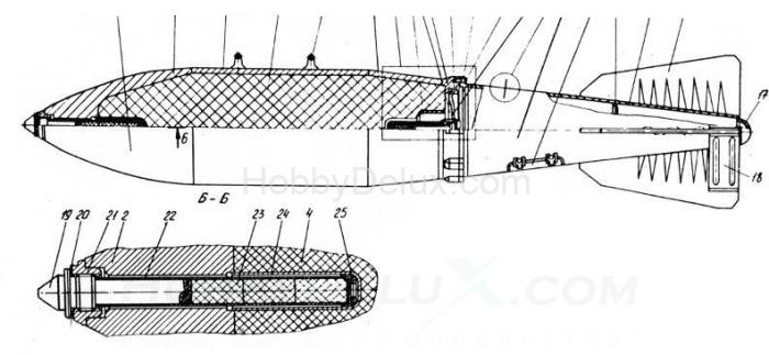 ФАБ-500Т фугасная авиабомба калибра 500 кг (в комплекте две бомбы). AMC72020