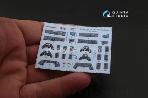 3D Декаль интерьера кабины Fw 190 A-8/A-9 R11 для модели Eduard