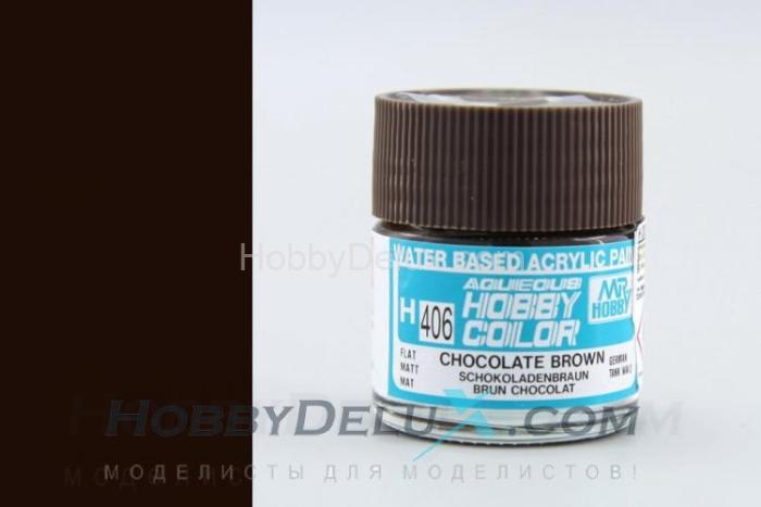 Краска акриловая Hobby Color - H406 Chocolate Brown H406